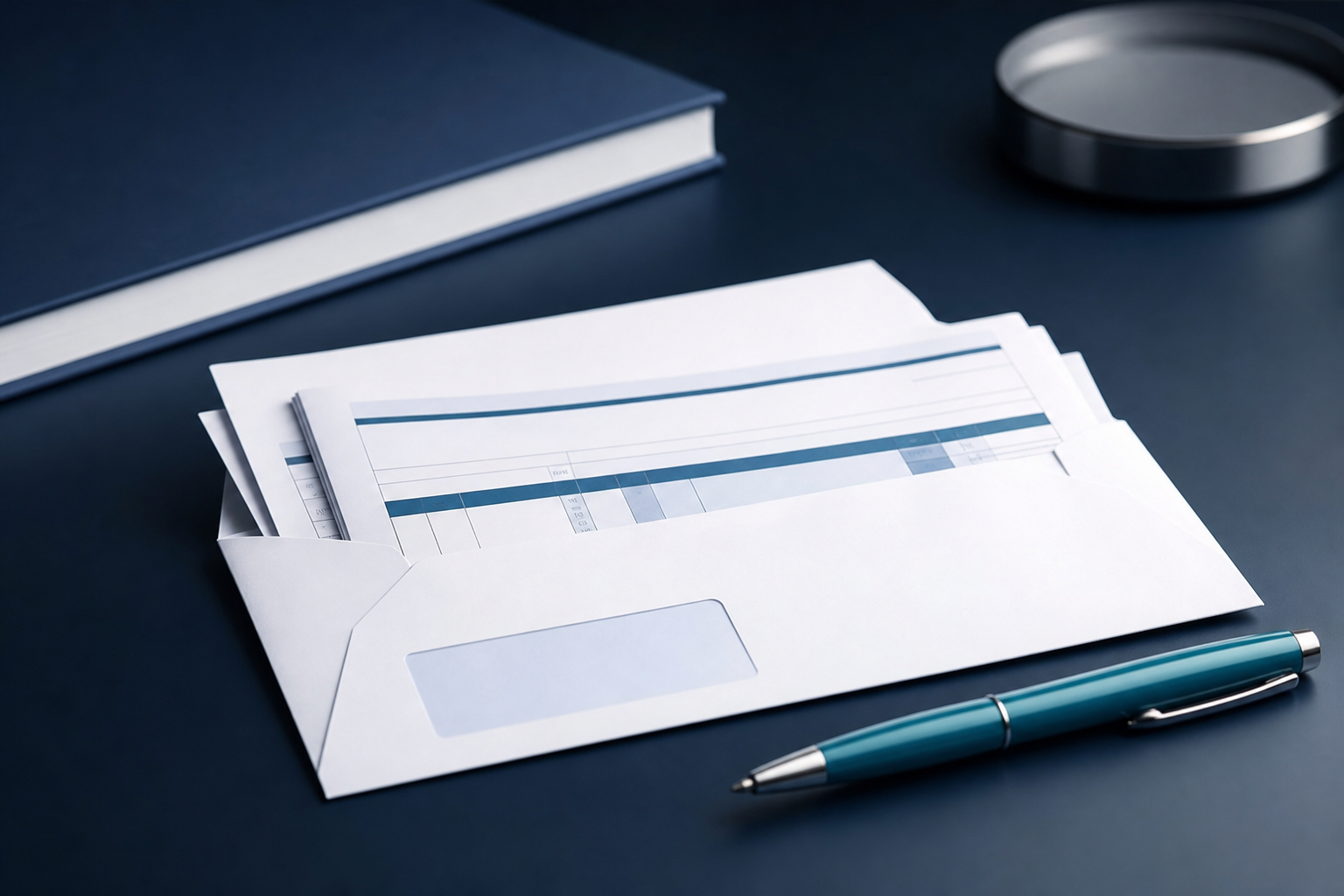 Workspace with platform invoices and BI tools